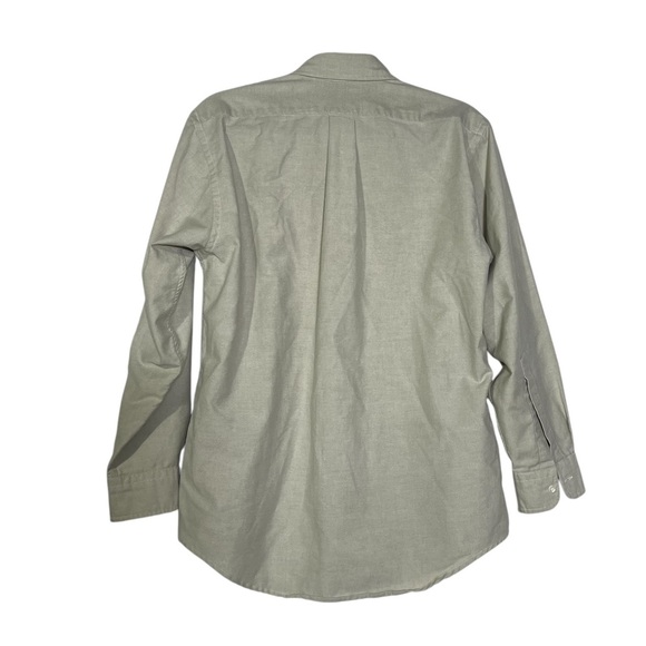 L.L. Bean Men’s Button Down Shirt Khaki Color White Buttons Size 15-1/2 32 - Picture 2 of 10